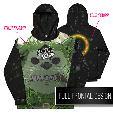 CRYPTO IS A SCAMP /// CUSTOM HOODIE (Featuring Your Scamp)