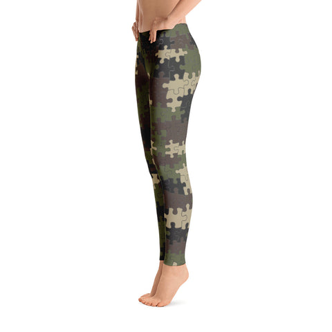 Puzzled Camouflage Leggings