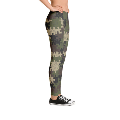 Puzzled Camouflage Leggings