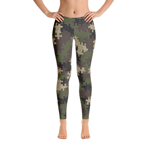 Puzzled Camouflage Leggings