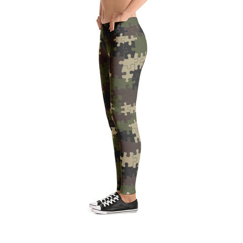 Puzzled Camouflage Leggings