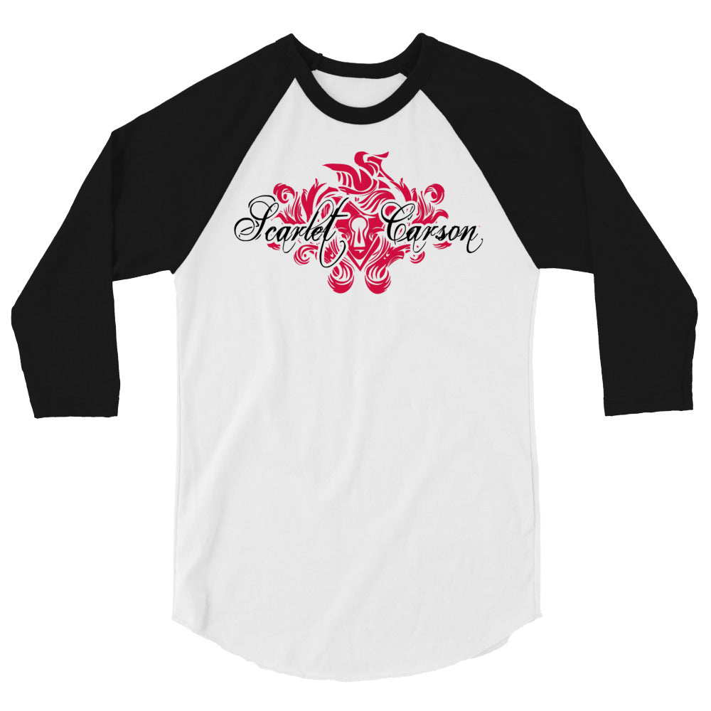 Scarlet Carson - "Heartlocket" 3/4 Sleeve Raglan Shirt