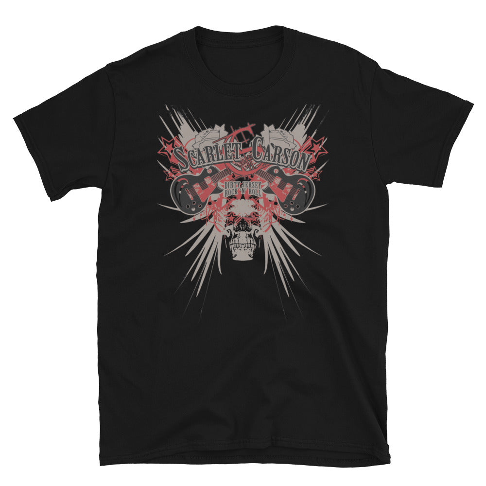 Scarlet Carson - Dirty Jersey Skull & Gibsons Unisex T-Shirt