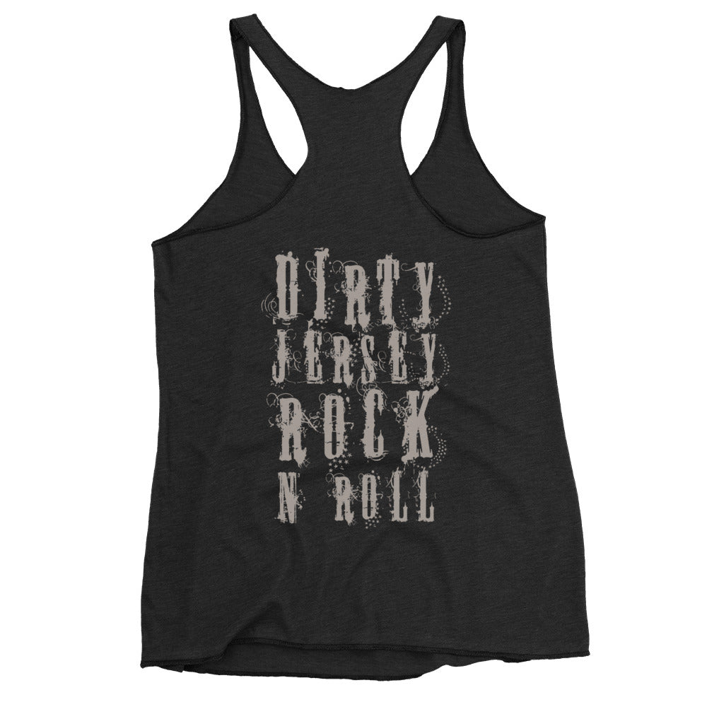 Scarlet Carson - Dirty Jersey Skull & Gibsons Women's Racerback Tank