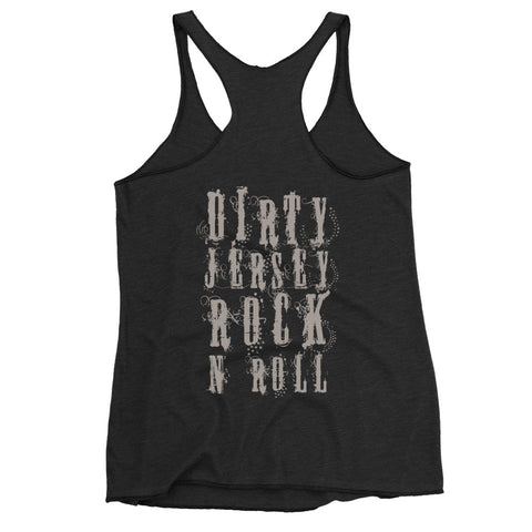 Scarlet Carson - Dirty Jersey Skull & Gibsons Women's Racerback Tank